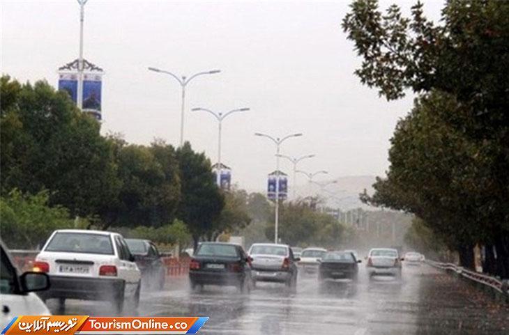 بارش باران در جاده های 10 استان بارش باران در جاده های 10 استان