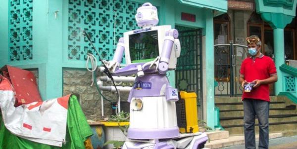 تبدیل زباله به ربات یاریگر کرونا در اندونزی