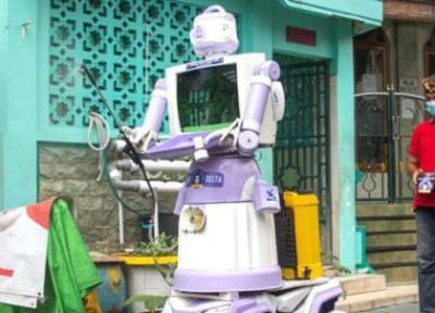 تبدیل زباله به ربات یاریگر کرونا در اندونزی