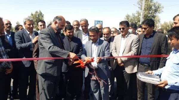 افتتاح بلوار ورودی شهرستان زهک بطول یک کیلومتر