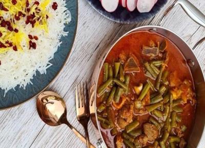 طرز تهیه خورش لوبیا سبز غلیظ و لعابدار با 11 نکته مهم و کلیدی
